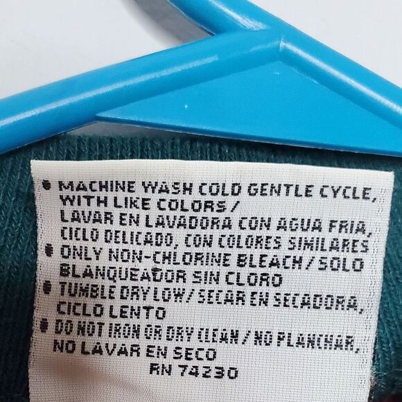 Gopher L Vintage Teddy Bear Sweater Red Green Grannycore Quit 90's - Picture 6 of 7